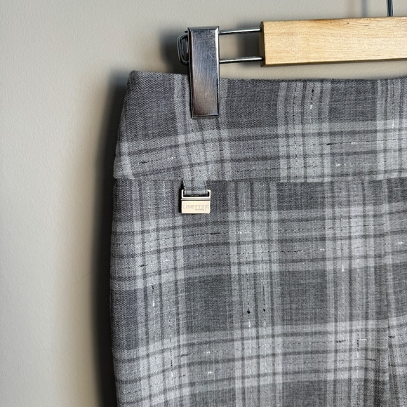 Lisette L Montreal Women's Pull-On Plaid Dress Pants Gray Size 4 Preppy Ankle - Picture 4 of 13